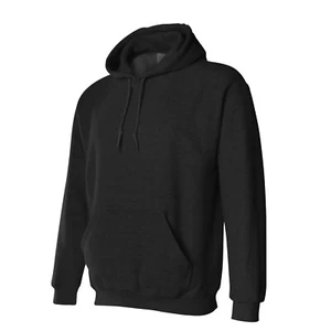 Men's Plain Pullover Fleece Hoodie Casual Hooded Sweatshirts Long Sleeve Tops US - Picture 1 of 30