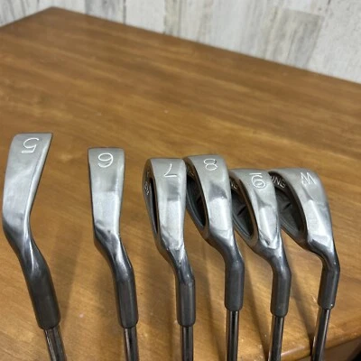 Vintage Ping Eye Cat Eye Black Dot Irons Set 5-PW Steel Shaft Original Grips - Image 1 of 4