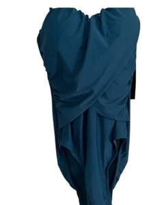 One Piece Slimming Swimsuit Leo Levine Shore Shapes Teal Blue Size 12 MSRP $85 - Picture 1 of 12