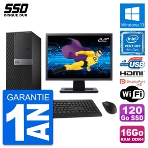 PC tour DELL 7050 Bildschirm 22 " Intel G4400 RAM 16Go SSD 120Go HDMI Windows 10 - Bild 1 von 8