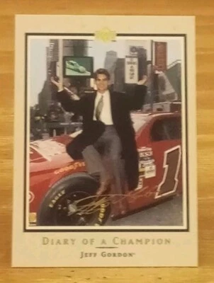 1996 Upper Deck Diary of A Champion Jeff Gordon  - Image 1 of 3