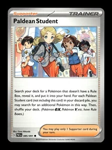 Pokemon Paldean Fates Paldean Student 085/091 - Picture 1 of 3