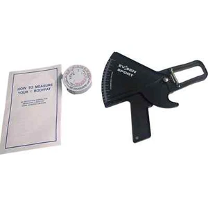 Evisen Sport Skinfold Body Fat Caliper Measuring Tool + Body Tape Measure - Picture 1 of 10
