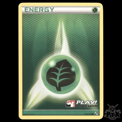 Grass Energy PLAY! Holo #105/114 Promo NM/Near Mint Pokemon 2011 - Image 1 of 3
