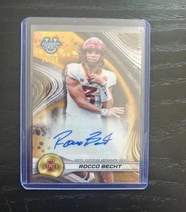 2024 Bowman’s Best U Rocco Becht Gold Auto Refractor /50 Iowa State BOA-RBE - Picture 1 of 2