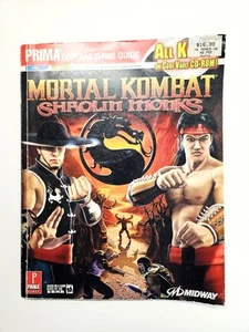 Mortal Kombat Shaolin Monks Prima Official Strategy Game Guide W/Code CD Rom - Imagen 1 de 6