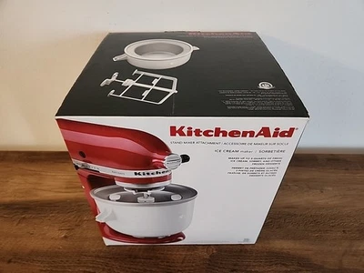 KitchenAid Stand Mixer Ice Cream  Maker Attachment Model KICA0WH New Open Box - Image 1 of 4