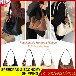 Bolso de Hombro para Mujer Color Sólido Bolso Hobo Cuero PU Bolso Media Luna Mini Cartera H - Imagen 1 de 24