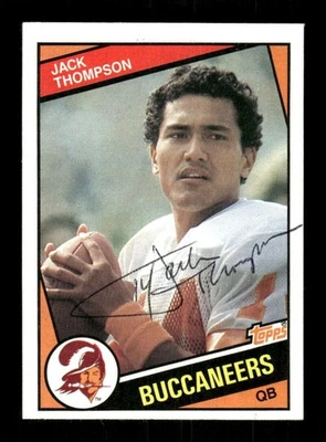 1984 Topps Football 372 Jack Thompson signed auto autograph  BXCP56 - Image 1 of 2