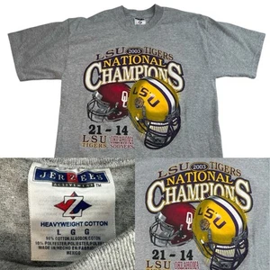 Vtg Louisiana State University LSU Tigers 2003 National Champions T Shirt Large - Picture 1 of 13