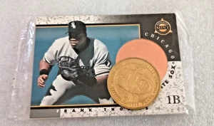 1997 F Thomas #22 Münze M McGwire #14 Pinnacle Muster Baseballkarte neu versiegelt - Bild 1 von 3