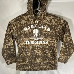 Under Armour Maryland Terrapins Wounded Warrior Camo Hoodie Pullover Mens M - Picture 1 of 5