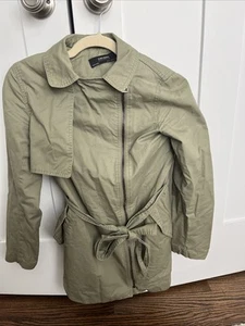 ZARA Basic Green Jacket size Eur S Womens Outdoors Outerwear Womenswear 1645 - Picture 1 of 10