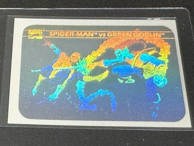 Spider-Man Vs, Green Goblin, Rookie Hologram Card #MH 5 - 1990 Marvel Series 1 - Image 1 of 4