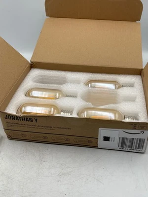 Jonathan Y LED Edison Bulbs 4W E26 T45 Amber Warm White 2700K 350Lm 4PK - Image 1 of 4
