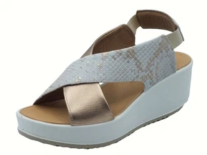 Igi&Co 7665755 Pyton Rio Platino Sandali per Donna in pelle con zeppa alta - Imagen 1 de 3