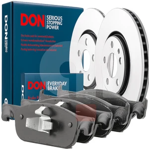 Satz Bremsscheiben und Bremsbeläge vorne DON Renault Clio IV 0.9 1.2 1.5 - Bild 1 von 13