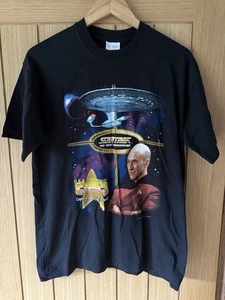 Camiseta Star Trek La Próxima Generación Capitán Jean Luc Picard 2000 Talla Mediana - Imagen 1 de 6