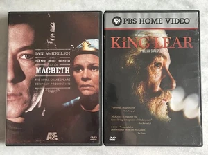 Ian McKellen Shakespeare DVD Lot: Macbeth (1979), King Lear (2008), Judi Dench - Picture 1 of 5