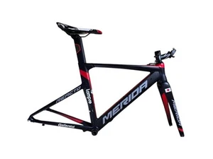 Merida Reacto 400 XS Frame Black/Red + 90mm Stem & Brake Parts - Picture 1 of 20