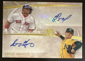 Yoenis CESPEDES Sonny GRAU🔥2014 Topps Supreme Dual AUTO #DA-CG 22/25 NM Red Sox - Bild 1 von 2