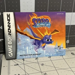 GBA Spyro: Season of Ice (Nintendo Game Boy Advance) Manual / Booklet Only! - Picture 1 of 2