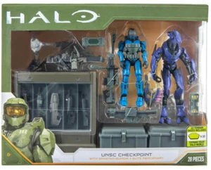 Paquete de figuras HALO Mission 4" punto de control UNSC con Spartan Gungit + Elite Mecrenary - Imagen 1 de 14