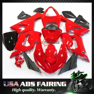 Kit de carenado ABS rojo para Kawasaki Ninja ZX6R ZX 6R 636 2005-2006 kit de marco de carrocería - Imagen 1 de 12