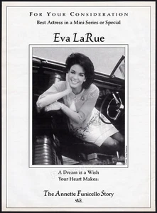 THE ANNETTE FUNICELLO STORY__Original 1996 Trade AD / award promo__Eva LaRue - Picture 1 of 1