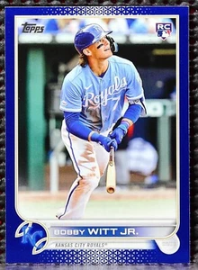 2022 Topps Update #US100 Bobby Witt Jr. Royal Blue Kansas City Royals MLB - Picture 1 of 2
