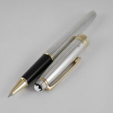 Montblanc Meisterstuck Solitaire Sterling Silver 925 Pinstripe Rollerball Pen