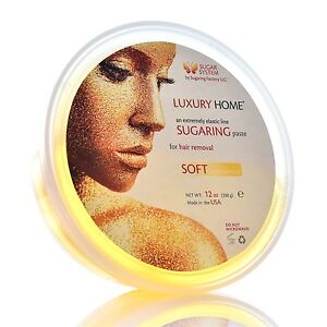 Sugaring paste "SOFT" 12 oz - Soft, smooth paste for hair removal "Luxury HOME"