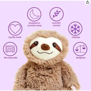 Almohadilla térmica Warmies de felpa para microondas perezosa con calefacción para niños SUAVE - Imagen 1 de 10