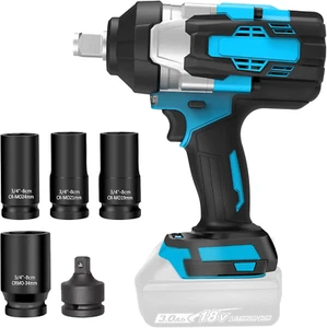 Cordless Impact Wrench 3/4” for Makita Battery, 1500Ft-Lbs (2000N. M) Brushless - Picture 1 of 9