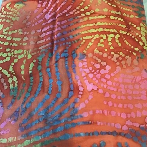 3.00 yds. Batik Black, Red, Yellow, Green, Blue (MDG) Quilt Fabric - Picture 1 of 2