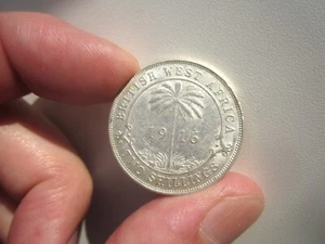 ÁFRICA OCCIDENTAL BRITÁNICA 1916 2 CHELINES PLATA - Imagen 1 de 2
