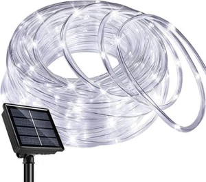 66FT 200LEDS Solar Outdoor Rope light 8 Modes for Camping Party Patio Decoration - Picture 1 of 29