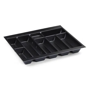 Black Tandembox Cutlery Tray Kitchen Drawer Organiser Insert Compartment Storage - Afbeelding 1 van 20