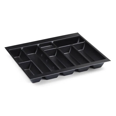 Black Tandembox Cutlery Tray Kitchen Drawer Organiser Insert Compartment Storage - Image 1 of 4