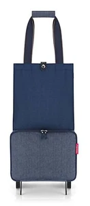 reisenthel Foldable Trolley Einkaufstrolley Herringbone Dark Blue dunkelblau Neu - Bild 1 von 3