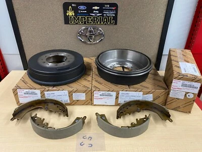 2005-2015 TOYOTA TACOMA PRERUNNER OEM REAR BRAKE DRUMS AND SHOES 4243104061 - Image 1 of 4