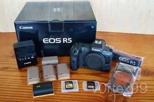 Canon EOS R5 Mirrorless Camera + 4x extra batteries + 2x 128GB SD Cards - Picture 1 of 16