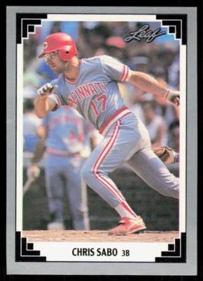 1991 Leaf 65 Chris Sabo Cincinnati Reds - Image 1 of 2