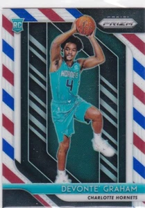 Devonte Graham 2018-19 Panini Prizm Red White Blue RC Rookie Charlotte Hornets - Imagen 1 de 1