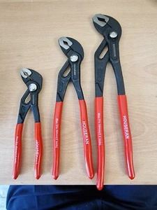 HOUSERAN 3-teiliges Wasserpumpenzangen-Set, 12/10/7 Zoll, Nut-DEFEKTER KOFFER - Bild 1 von 10