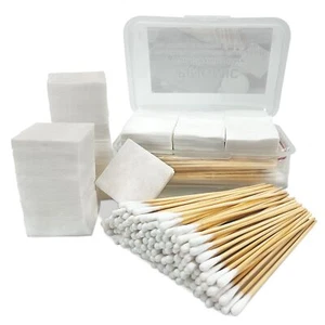 Gun Cleaning Supplies Storage Box - 300PCS Patches 200PCS 6" Cotton Swabs 2" ... - Picture 1 of 9