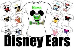 DISNEY EARS T SHIRT TRANSFER MANY DESIGNS SAVE ON MULTIPLE ITEMS - Picture 1 of 49