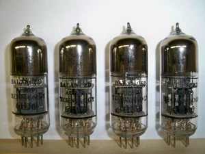 4 PIECES 6H30DR TUBES, 6Н30П-ДР,USED, FOR BAT/BALANCED AUDIO HIGH END AMP/PREAMP - Picture 1 of 3