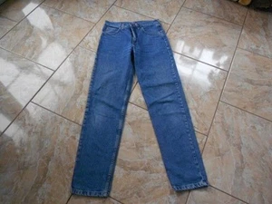 Lee Youth Runner Jeans Pants W28 L34 Medium Blue Solid Good #H7943 - Picture 1 of 1