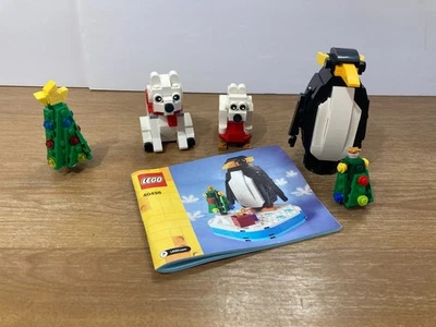 LEGO 40498 Christmas Penguin Retired & 40571 Polar Bear Dog - Parts Only - Image 1 of 4